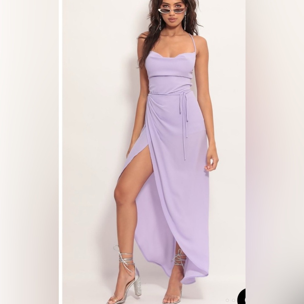 Lucy in the Sky maxi dress in lilac